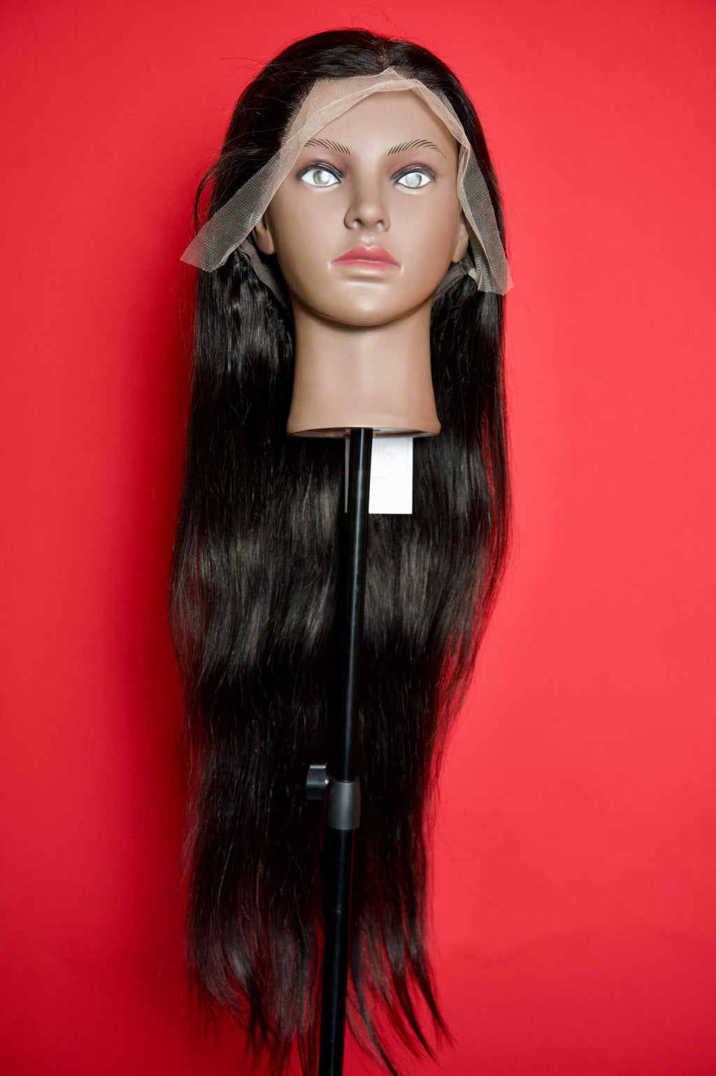 Boss Lady - Perruque Femme Noire Lisse 28" | Frontal Wig Transparente Premium