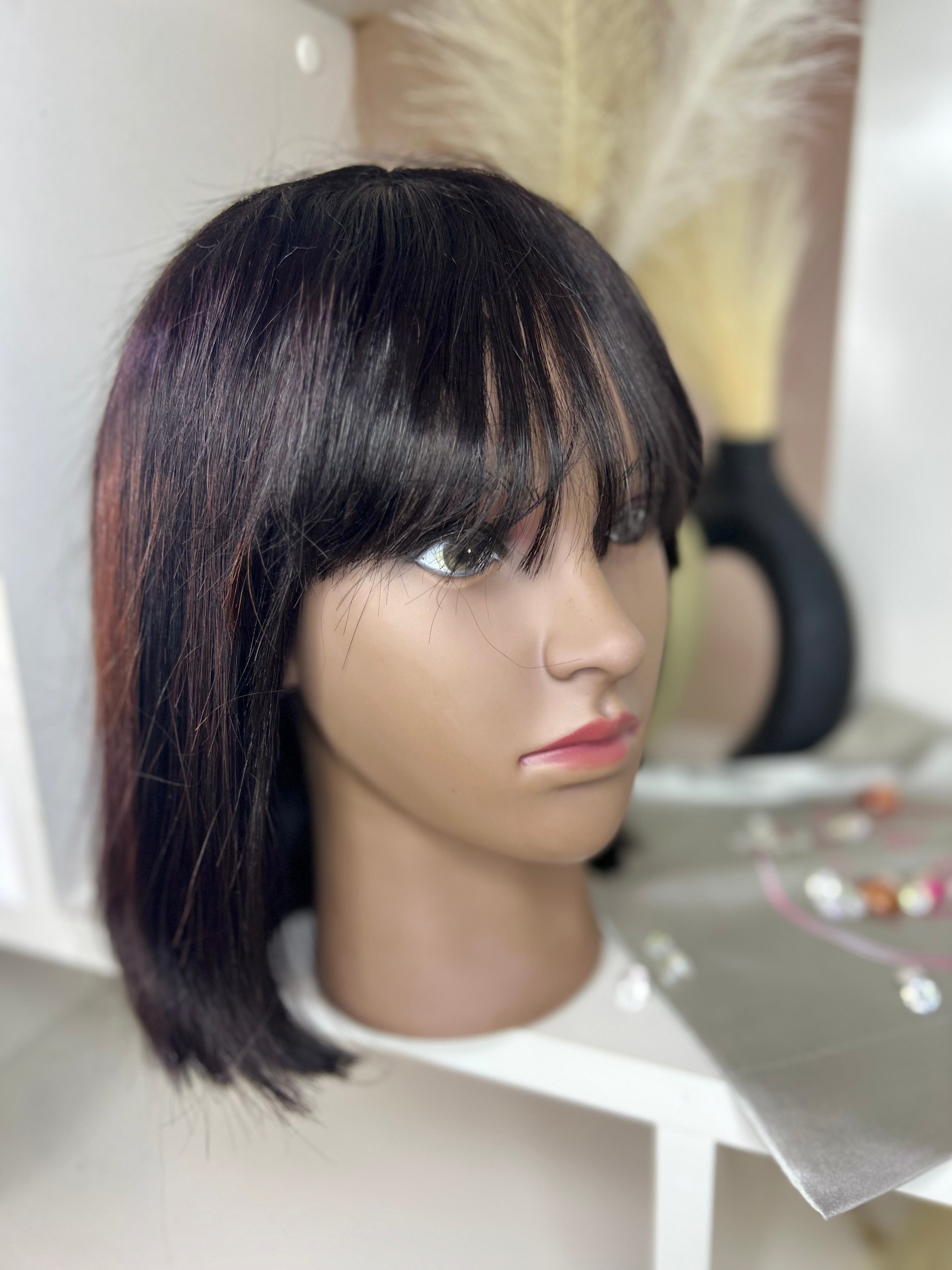 Christy Naturel - Perruque Femme Noire Lisse 12" | Lace Wig Naturelle HD